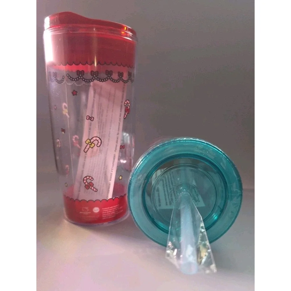Hello Kitty Gingerbread And‎ Christmas Cookie Tumbler Set Of 2 New